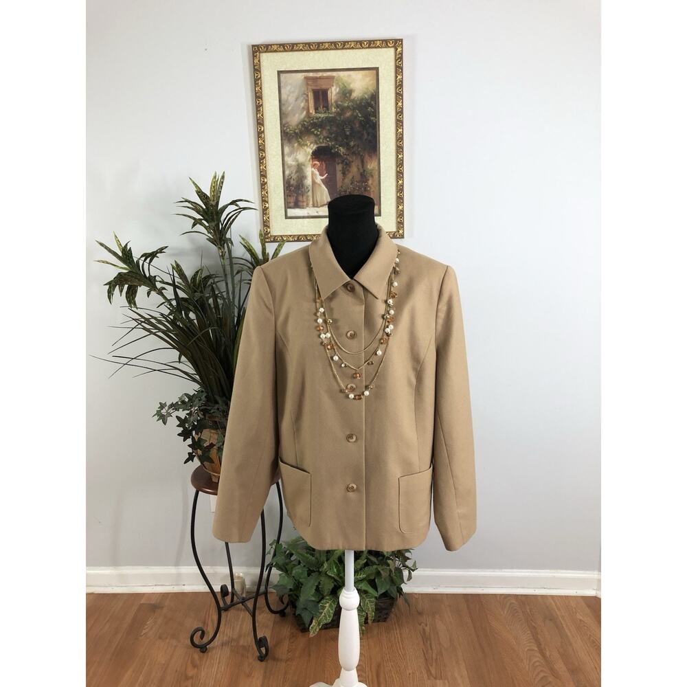 Appleseed’s Women Jacket 18M Open 5 Button Front Office Siren Clueless Preppy